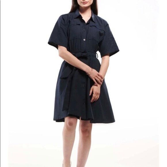 Emma Knudsen NWT Fall Classic Navy Blue Dress - Picture 1 of 7